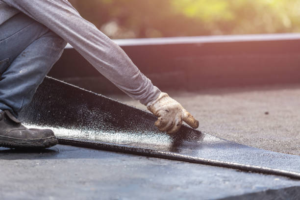 Professional Waterproofing technician working in Edgerton, OH